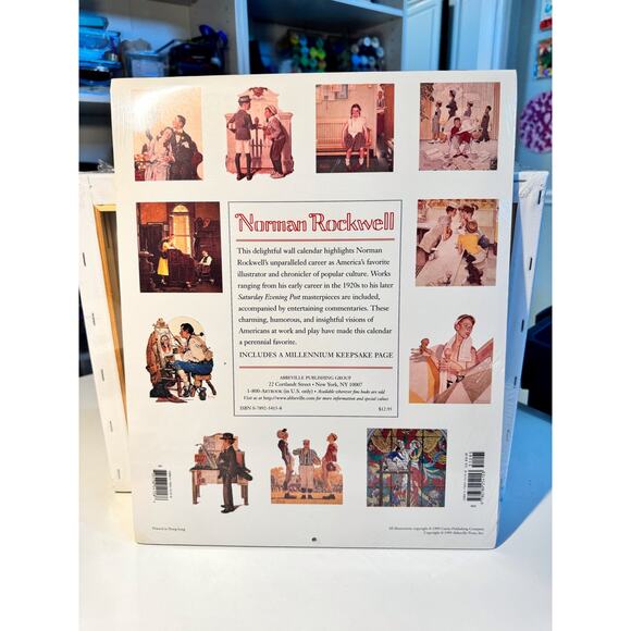 Vintage 2000 Norman Rockwell Calendar-A Millennium KeepsakeKeepsake - Picture 2 of 2
